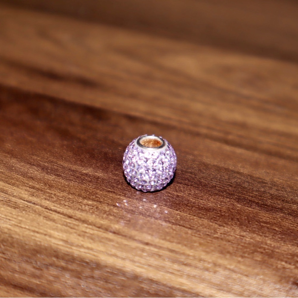 Zable ~ Sterling Silver Violet Bead/Charm